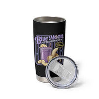 Blue Moon Over Brooklyn Banana Smoothie Aesthetic Tumbler Cup Extra Banana Hockey Romance Retro Style - Wonder Print Shop
