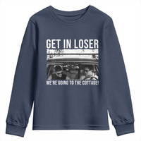 Get In Loser We're Going To The Cottage Youth Sweatshirt Funny Hockey Romance Road Trip Summer - Wonder Print Shop