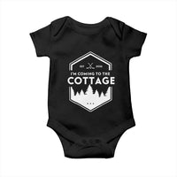 I'm Coming to the Cottage Baby Onesie Rustic Outdoor Retro Forest Hockey Romance - Wonder Print Shop