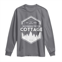 I'm Coming to the Cottage Long Sleeve Shirt Rustic Outdoor Retro Forest Hockey Romance - Wonder Print Shop