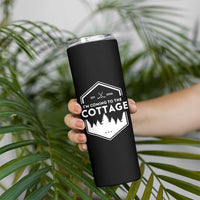 I'm Coming to the Cottage Skinny Tumbler Rustic Outdoor Retro Forest Hockey Romance - Wonder Print Shop