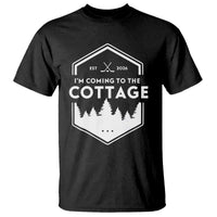 I'm Coming to the Cottage T Shirt Rustic Outdoor Retro Forest Hockey Romance - Wonder Print Shop
