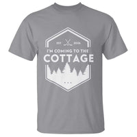 I'm Coming to the Cottage T Shirt Rustic Outdoor Retro Forest Hockey Romance - Wonder Print Shop