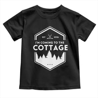 I'm Coming to the Cottage Toddler T Shirt Rustic Outdoor Retro Forest Hockey Romance - Wonder Print Shop