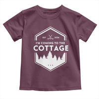 I'm Coming to the Cottage Toddler T Shirt Rustic Outdoor Retro Forest Hockey Romance - Wonder Print Shop
