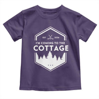 I'm Coming to the Cottage Toddler T Shirt Rustic Outdoor Retro Forest Hockey Romance - Wonder Print Shop