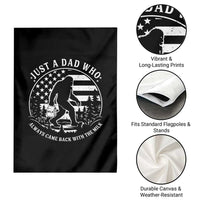 Just a Dad Who Came Back with the Milk Garden Flag Funny Bigfoot Father's Day Sasquatch - Wonder Print Shop