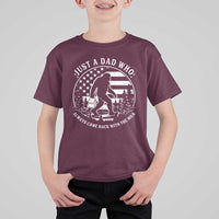 Just a Dad Who Came Back with the Milk T Shirt For Kid Funny Bigfoot Father's Day Sasquatch - Wonder Print Shop