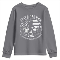 Just a Dad Who Came Back with the Milk Youth Sweatshirt Funny Bigfoot Father's Day Sasquatch - Wonder Print Shop