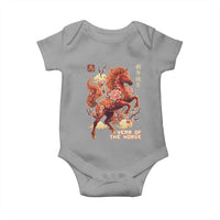 Year of the Horse Chinese New Year Baby Onesie Floral Zodiac Horse Lunar Festival - Wonder Print Shop