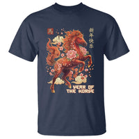 Year of the Horse Chinese New Year T Shirt Floral Zodiac Horse Lunar Festival - Wonder Print Shop