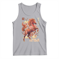 Year of the Horse Chinese New Year Tank Top Floral Zodiac Horse Lunar Festival - Wonder Print Shop