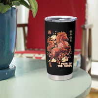 Year of the Horse Chinese New Year Tumbler Cup Floral Zodiac Horse Lunar Festival - Wonder Print Shop