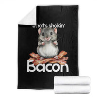 What is Shakin Bacon Funny Mouse Throw Blanket Pun Animal Humor - Wonder Print Shop
