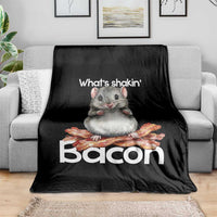 What is Shakin Bacon Funny Mouse Throw Blanket Pun Animal Humor - Wonder Print Shop