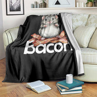 What is Shakin Bacon Funny Mouse Throw Blanket Pun Animal Humor - Wonder Print Shop