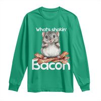 What is Shakin Bacon Funny Mouse Long Sleeve Shirt Pun Animal Humor - Wonder Print Shop