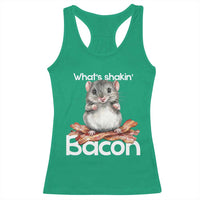 What is Shakin Bacon Funny Mouse Racerback Tank Top Pun Animal Humor - Wonder Print Shop