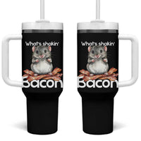 What is Shakin Bacon Funny Mouse Tumbler With Handle Pun Animal Humor - Wonder Print Shop