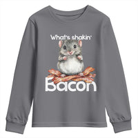 What is Shakin Bacon Funny Mouse Youth Sweatshirt Pun Animal Humor - Wonder Print Shop