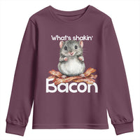 What is Shakin Bacon Funny Mouse Youth Sweatshirt Pun Animal Humor - Wonder Print Shop