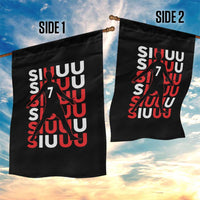 Siuuuu Celebration Number 7 Seven Soccer Fans Garden Flag