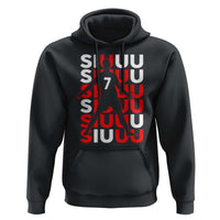 Siuuuu Celebration Number 7 Seven Soccer Fans Hoodie