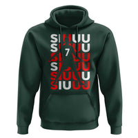 Siuuuu Celebration Number 7 Seven Soccer Fans Hoodie