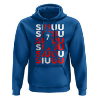 Siuuuu Celebration Number 7 Seven Soccer Fans Hoodie