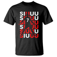 Siuuuu Celebration Number 7 Seven Soccer Fans T Shirt
