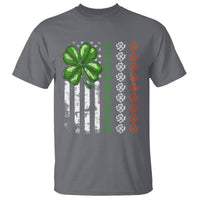 Funny St. Patricks Day T Shirt Shamrock American Flag - Wonder Print Shop
