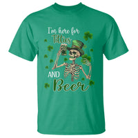 Funny St. Patricks Day Drinking T Shirt I'm Here For Titties And Beer - Wonder Print Shop