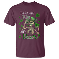 Funny St. Patricks Day Drinking T Shirt I'm Here For Titties And Beer - Wonder Print Shop