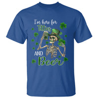 Funny St. Patricks Day Drinking T Shirt I'm Here For Titties And Beer - Wonder Print Shop