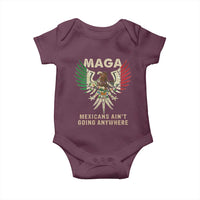 Mexicans Ain't Going Anywhere Baby Onesie Eagle Mexico Flag Retro Vintage