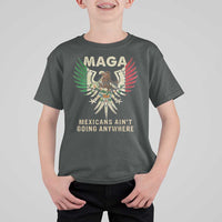 Mexicans Ain't Going Anywhere T Shirt For Kid Eagle Mexico Flag Retro Vintage