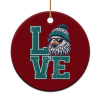 Eagles Inspirational Ceramic Ornament LOVE Cool Eagle Lover Vintage - Wonder Print Shop