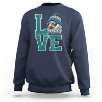 Eagles Inspirational Sweatshirt LOVE Cool Eagle Lover Vintage