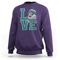 Eagles Inspirational Sweatshirt LOVE Cool Eagle Lover Vintage