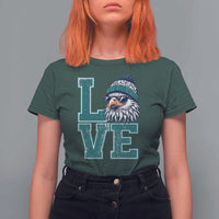 Eagles Inspirational T Shirt For Women LOVE Cool Eagle Lover Vintage