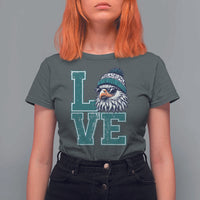 Eagles Inspirational T Shirt For Women LOVE Cool Eagle Lover Vintage