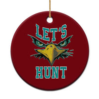 Eagles Inspirational Ceramic Ornament Green Birds Let's Hunt - Wonder Print Shop
