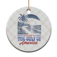 Welcome To America's Gulf Ceramic Ornament Retro Vintage Beach - Wonder Print Shop