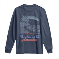 Welcome To America's Gulf Long Sleeve Shirt Retro Vintage Beach