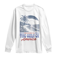 Welcome To America's Gulf Long Sleeve Shirt Retro Vintage Beach