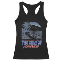Welcome To America's Gulf Racerback Tank Top Retro Vintage Beach