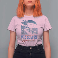 Welcome To America's Gulf T Shirt For Women Retro Vintage Beach
