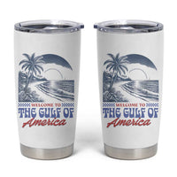 Welcome To America's Gulf Tumbler Cup Retro Vintage Beach