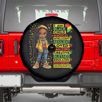 I Am Black Child Spare Tire Cover Locd Girl African American Pride Black History Month
