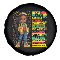 I Am Black Child Spare Tire Cover Locd Girl African American Pride Black History Month